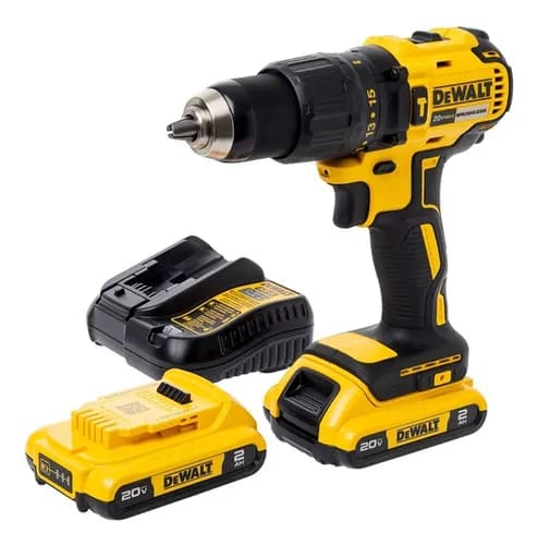 Kit Taladro Inalámbrico DEWALT 20V™ — Maletín + 26 Accesorios + 2 Baterías
