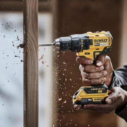 Kit taladro inalámbrico Dewalt 20V + 26 accesorios + 2 baterías